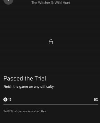 the witcher 3 trophy data
