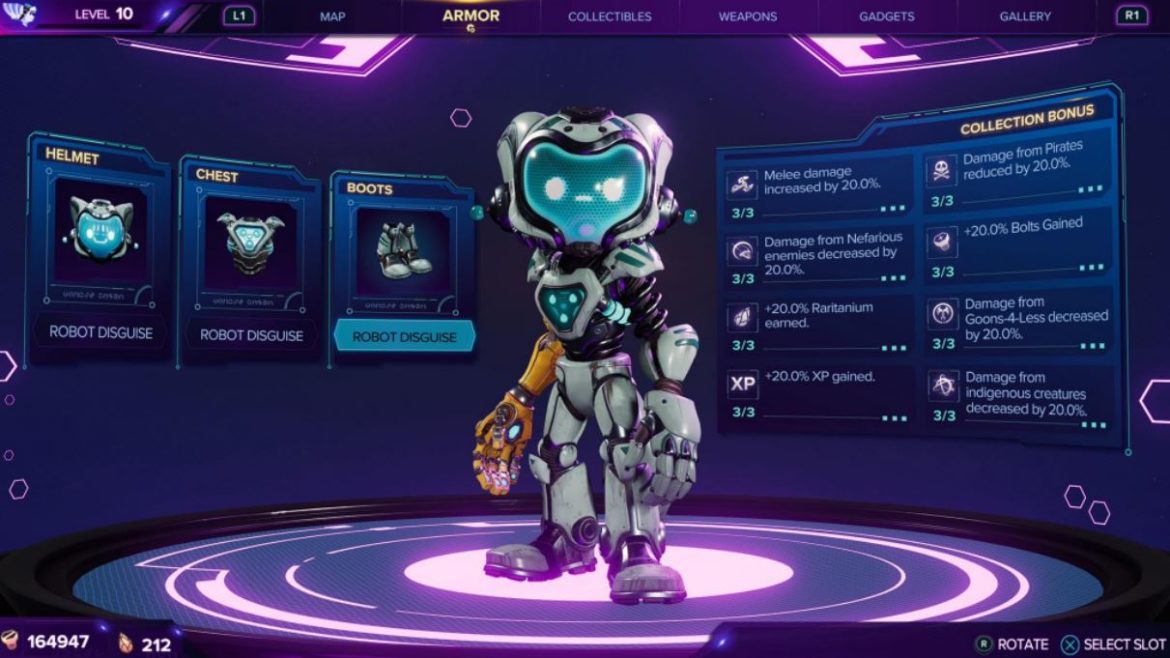 Here are all of the Ratchet & Clank: Rift Apart Armor Sets - One More Game