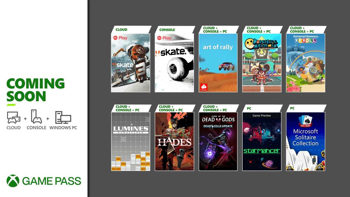 Xbox game pass august