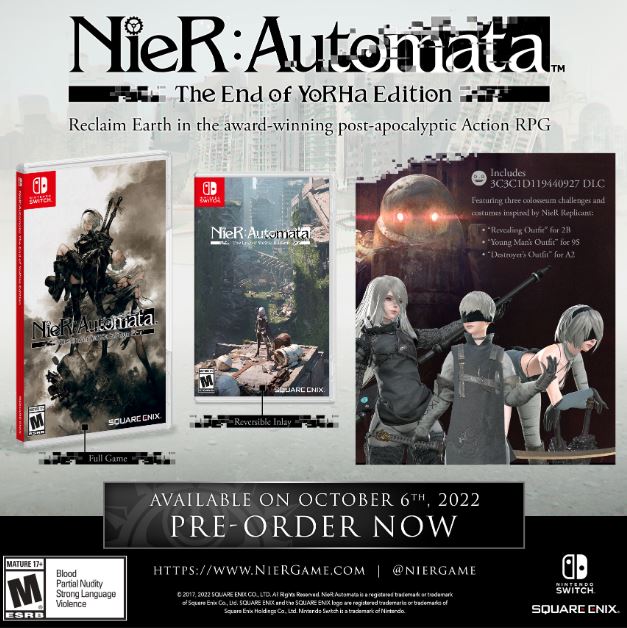 NieR: Automata The End Of YoRHa Edition Comes To The Nintendo Switch In ...