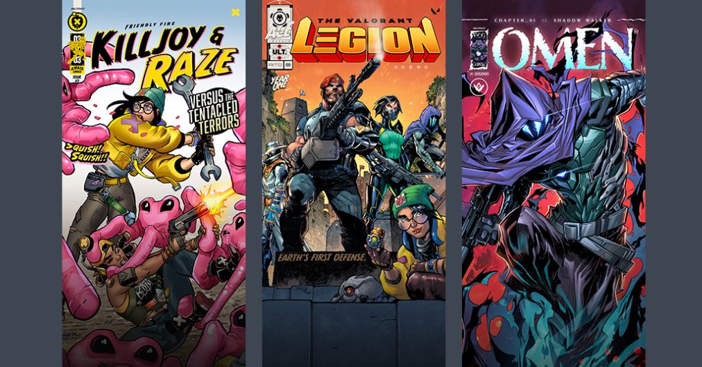 valorant comic crossover event player cards