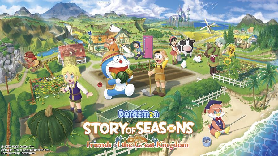 doraemon story of seasons friends of the great kingdom key art