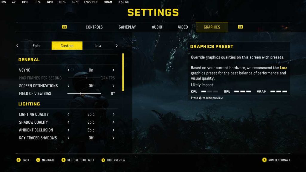 returnal pc graphics settings 1