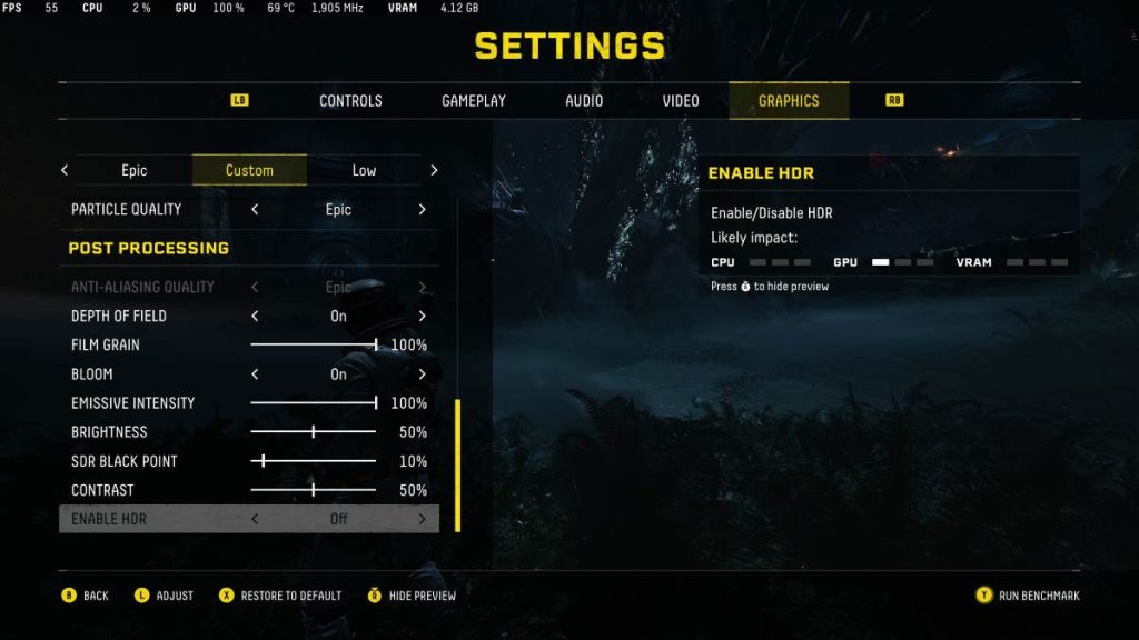 returnal pc graphics settings 5