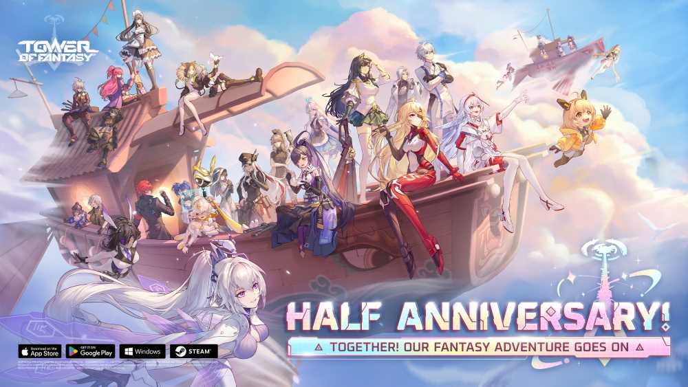 tower of fantasy six month anniversary key art