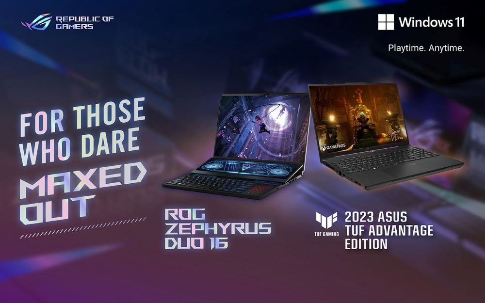 asus rog gaming laptops 2023 maxed out banner