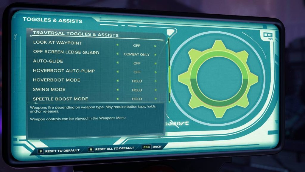 ratchet & clank rift apart accessibility settings 3