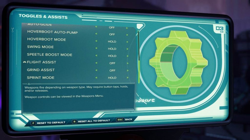 ratchet & clank rift apart accessibility settings 4
