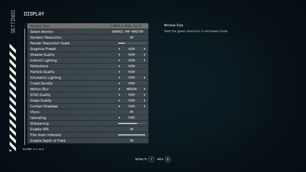 starfield display options 1