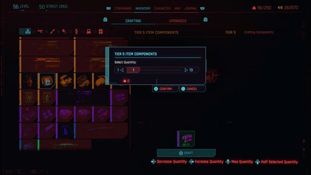 Phantom Liberty Crafting