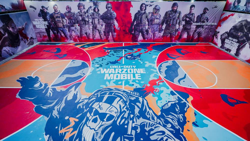 Call of Duty Warzone Mobile Gets Themed Basketball Court in the Philippines