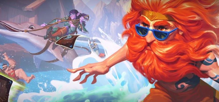 hearthstone perils in paradise key art