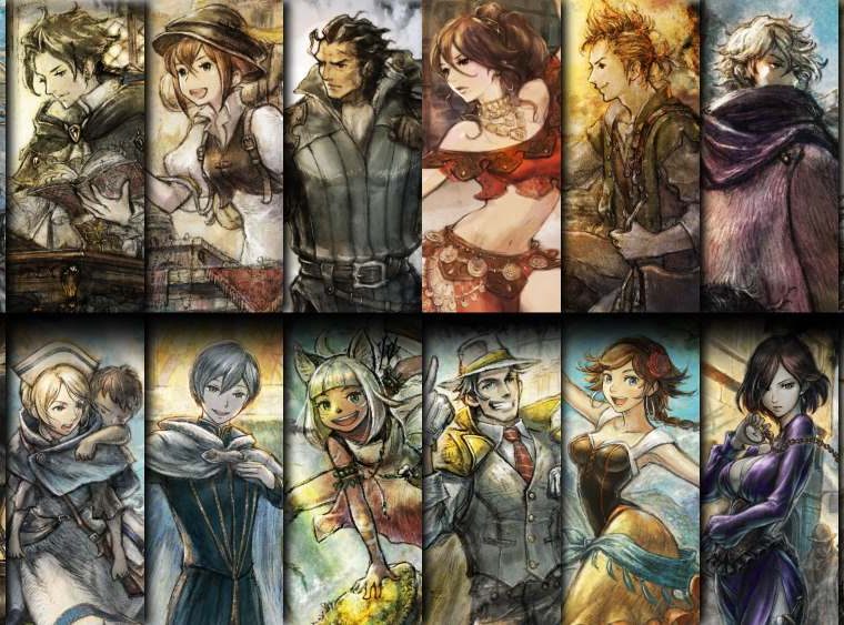 octopath traveler series characters