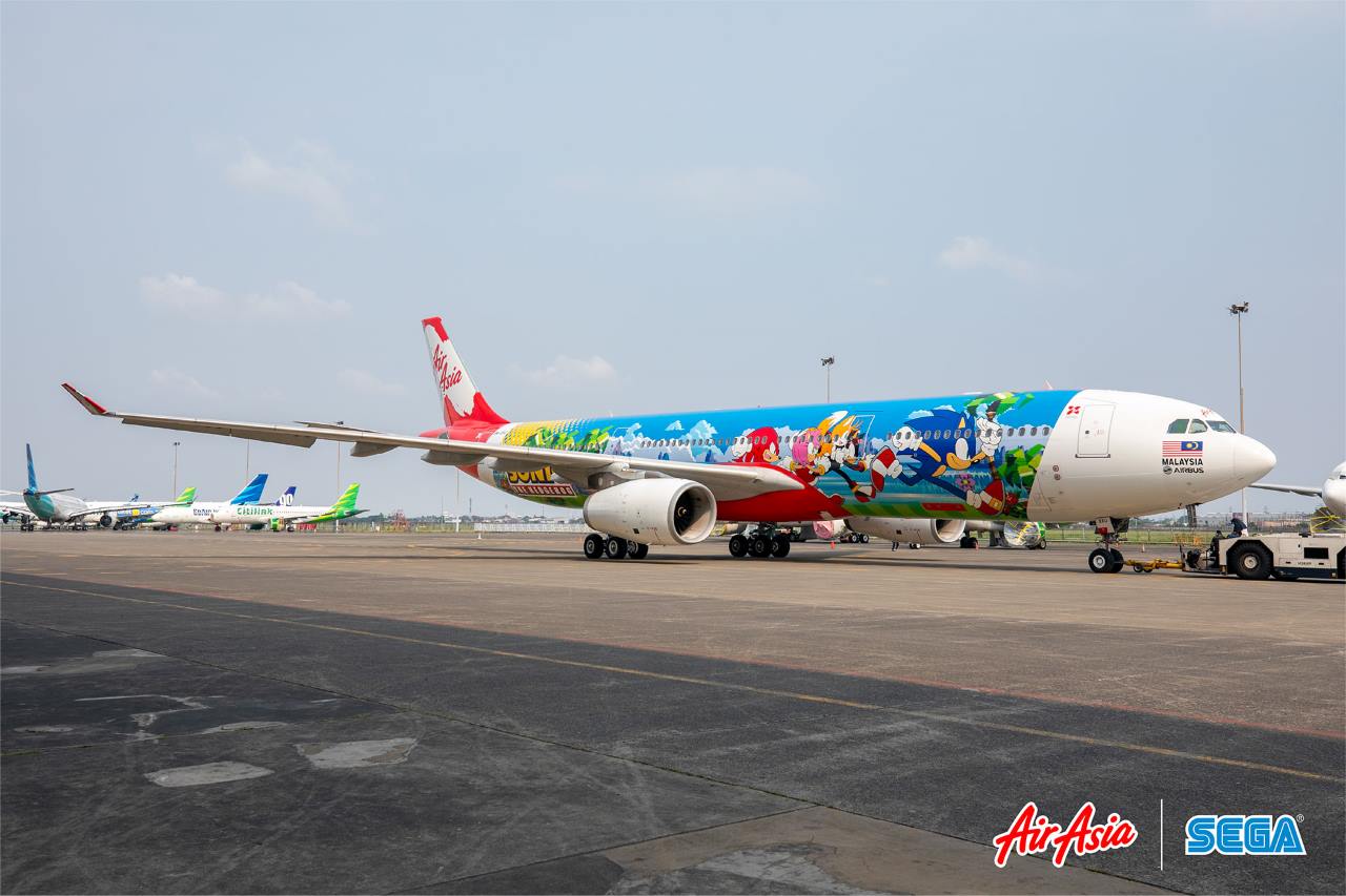 AirAsia and SEGA’s Sonic the Hedgehog Welcomes Passengers in Style