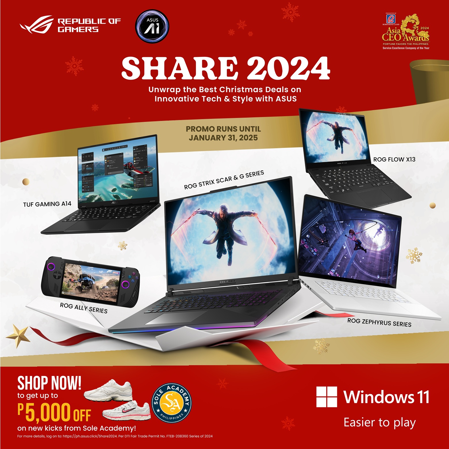 ASUS Share 2024 Christmas Sale: Our Top Gaming Laptop Picks