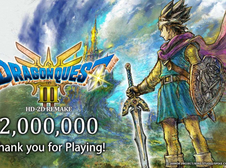 dragon quest iii 2 million sold banner