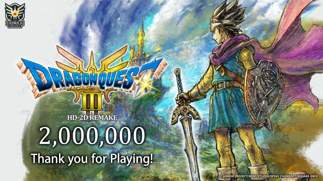 Dragon Quest III HD-2D Remake Sells Over 2 Million Units Worldwide