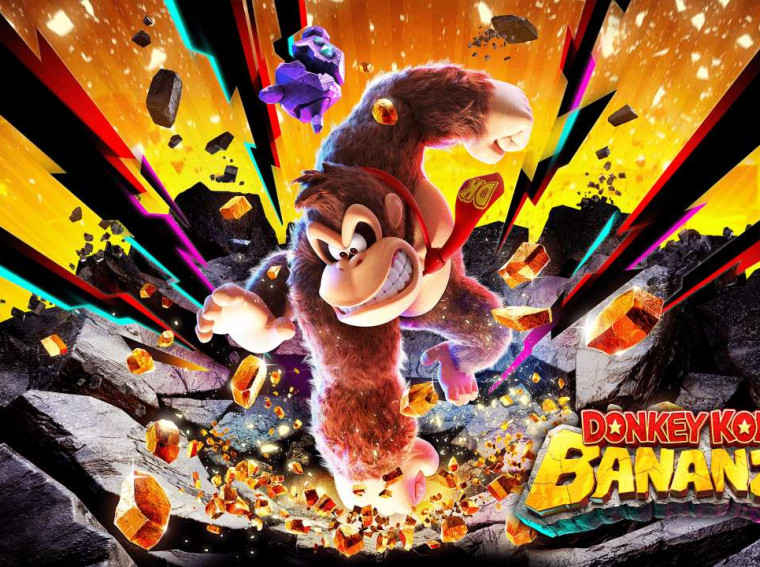 donkey kong bananza key art