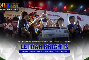 PGDX NCAA 100 Esports letran header