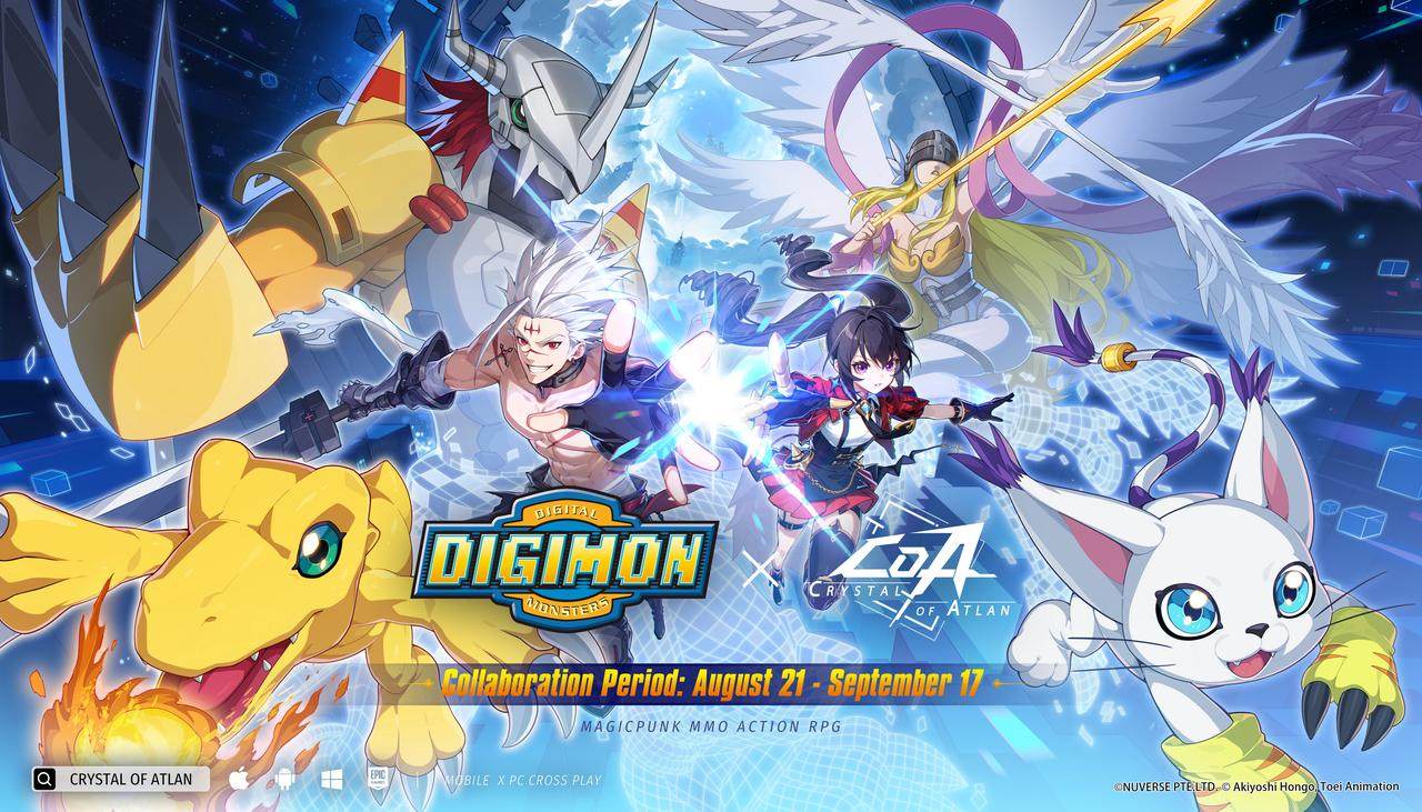 Crystal of Atlan Reveals First Digimon TV Anime Collaboration