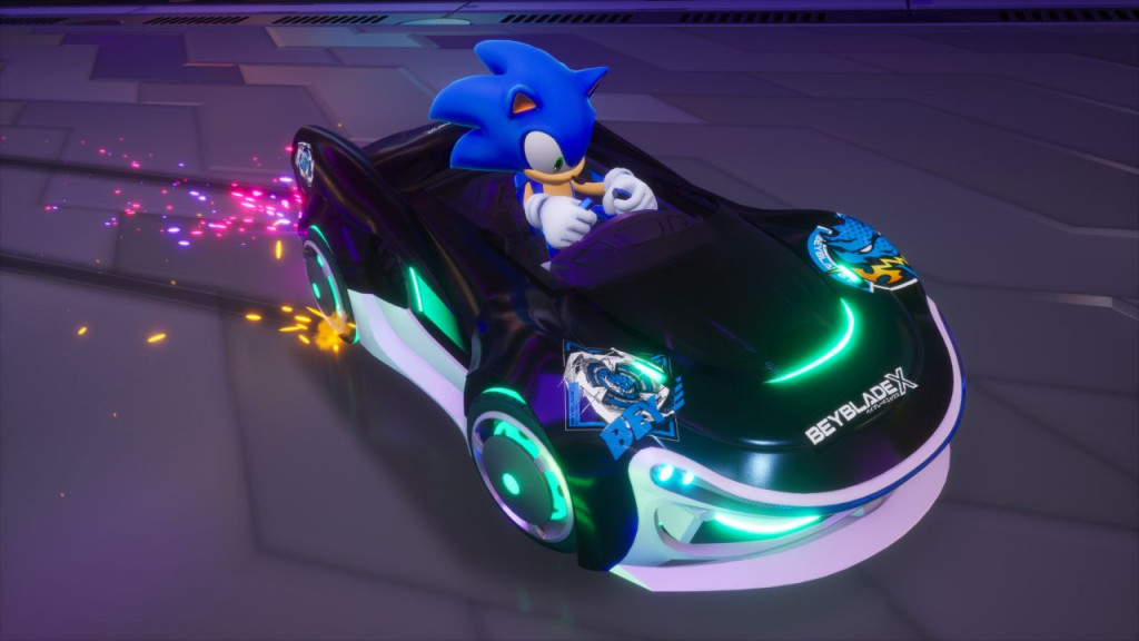 sonic racing crossworlds beyblade collab 1