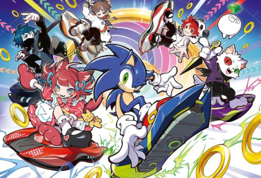 sonic racing crossworlds crazy raccoon illustration