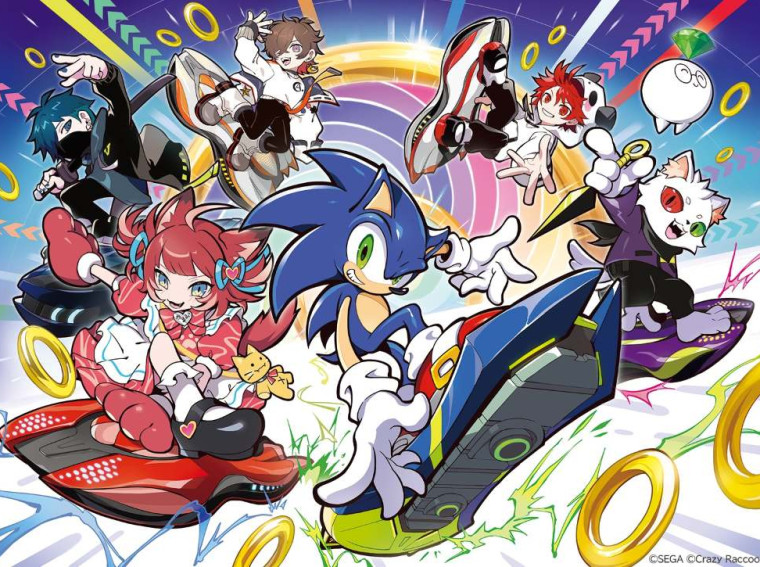 sonic racing crossworlds crazy raccoon illustration