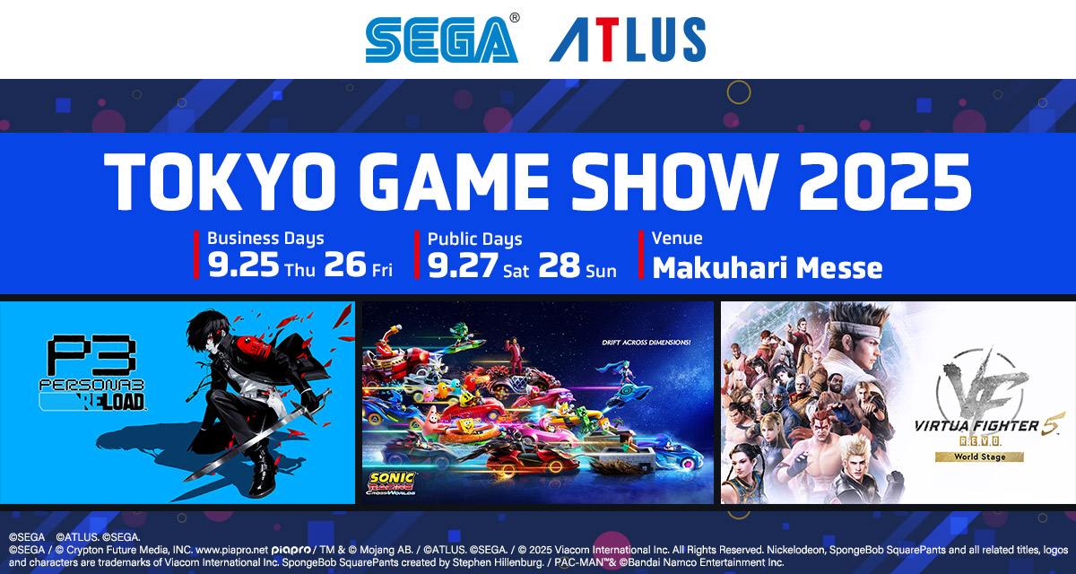SEGA and ATLUS Unveil Tokyo Game Show 2025 Lineup