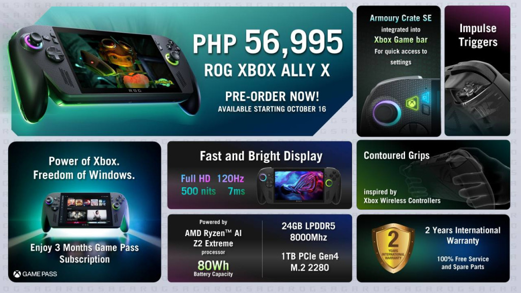ROG Xbox Ally X Specs