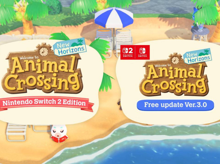 animal crossing switch 2 update