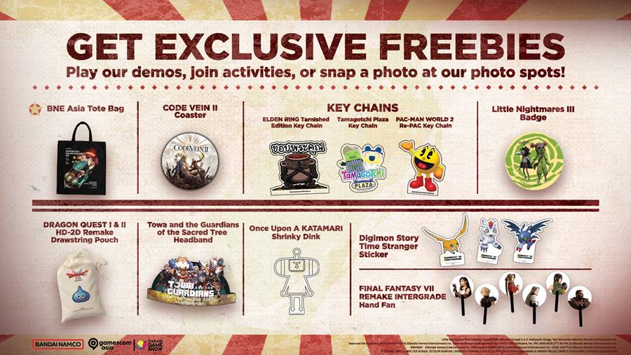bandai namco thailand game show 2025 prizes