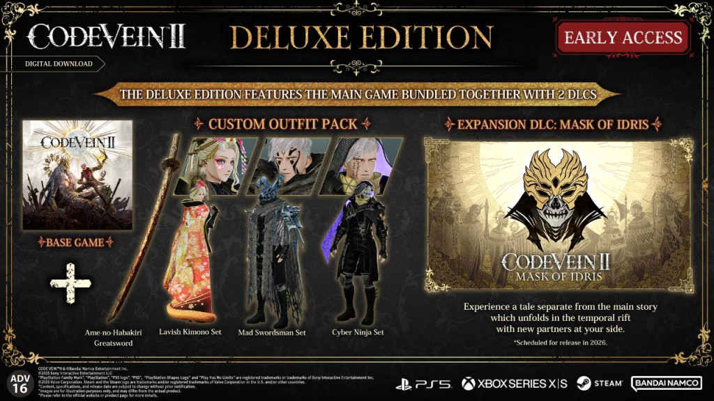 code vein II deluxe edition