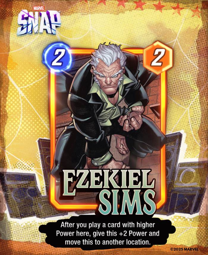 Marvel Snap - Arachnid Anarchy - Ezekiel Sims