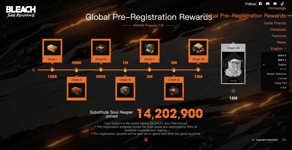 bleach soul resonance pre register rewards