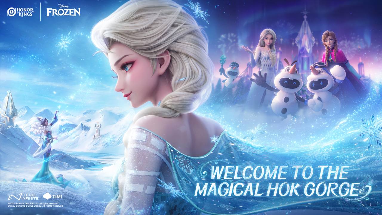Honor of Kings and Disney’s Frozen Reunite for Winter Wonderland Event