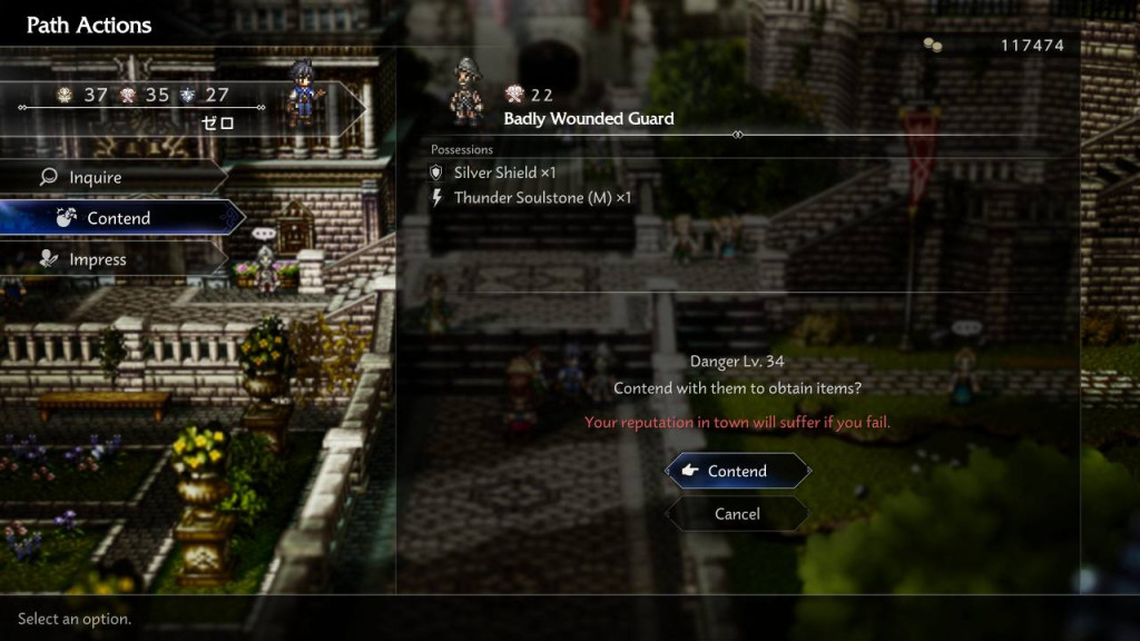 octopath traveler 0 path actions