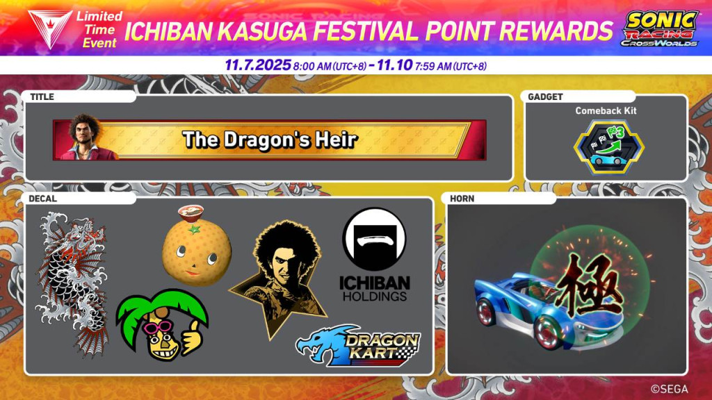 sonic racing crossworlds ichiban 1