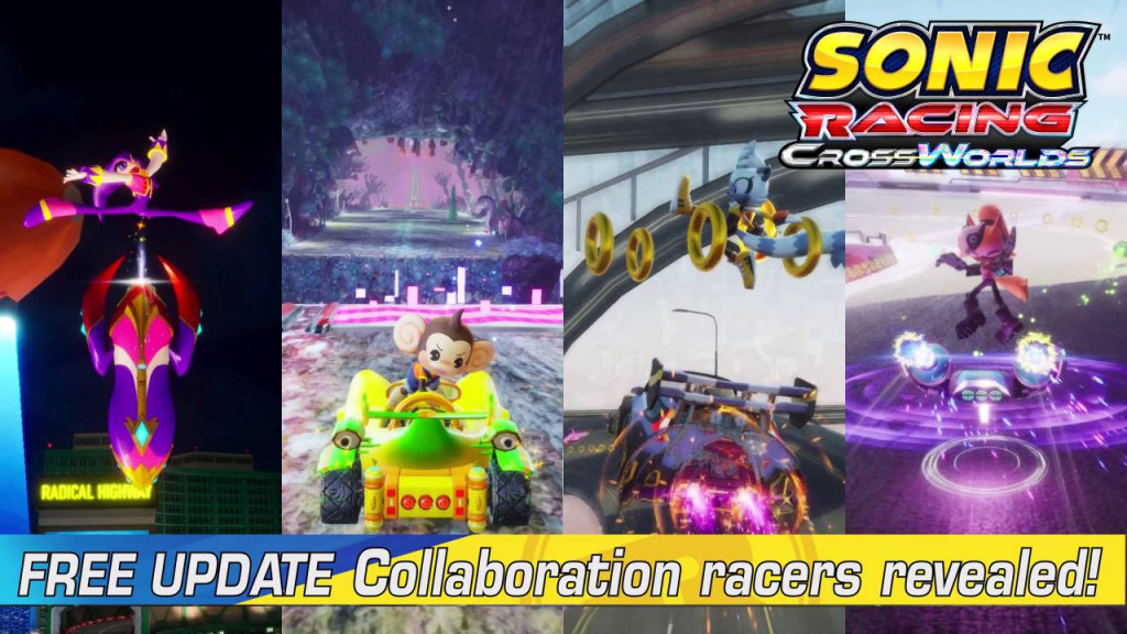 sonic racing crossworlds new collab characters