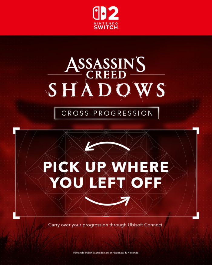 assassin's creed shadows switch 2 cross progress