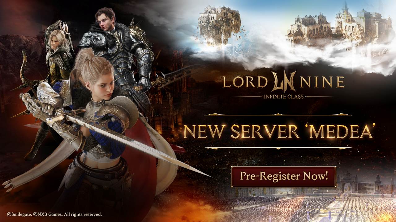 LORDNINE Opens Pre-Registration for New Global Server “Medea”