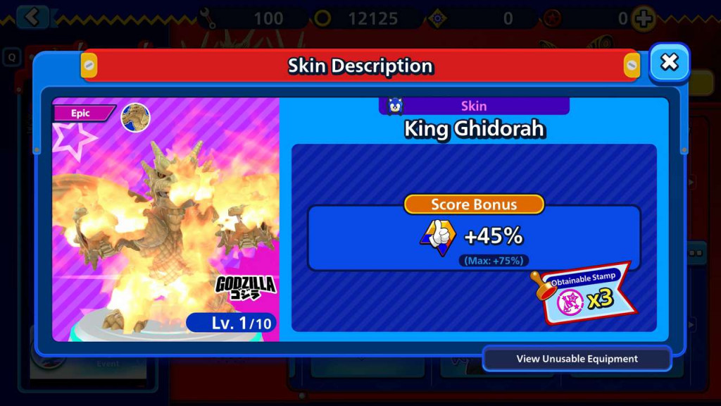 sonic rumble godzilla collab 11