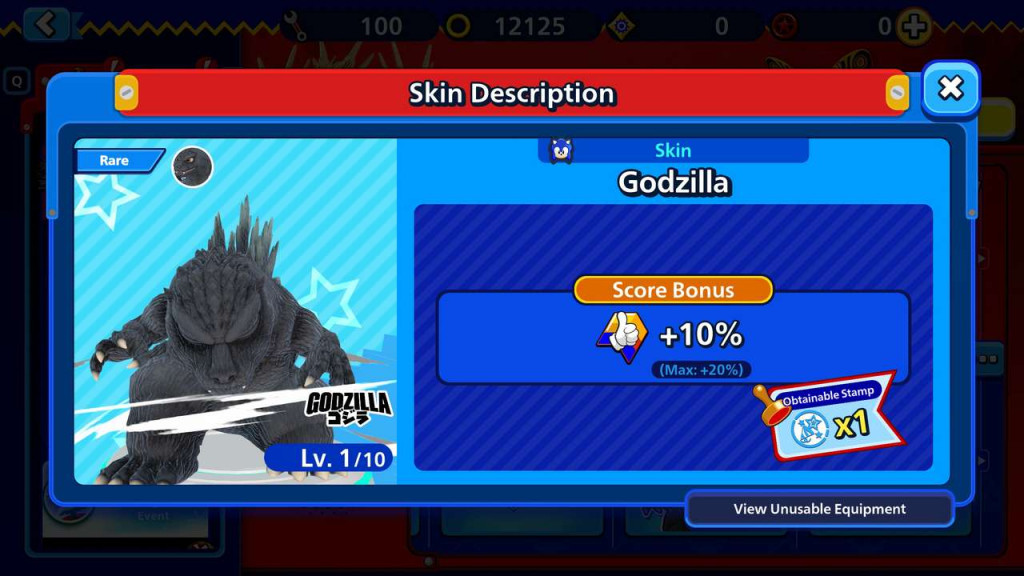 sonic rumble godzilla collab 16