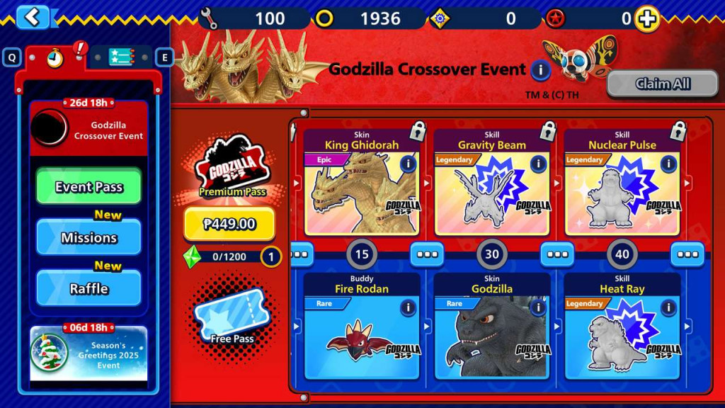 sonic rumble godzilla collab 2