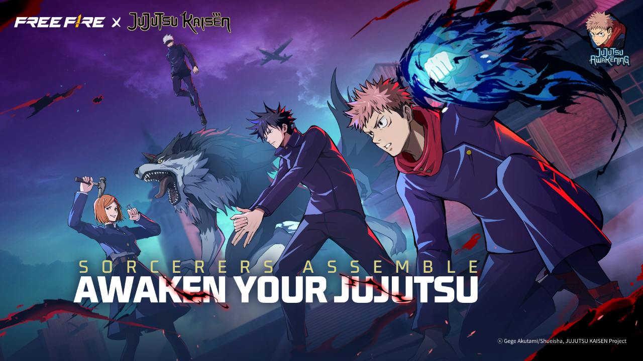 Free Fire x Jujutsu Kaisen - Keyart 1