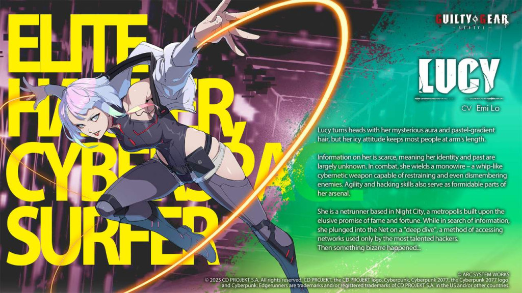 guilty gear strive lucy profile