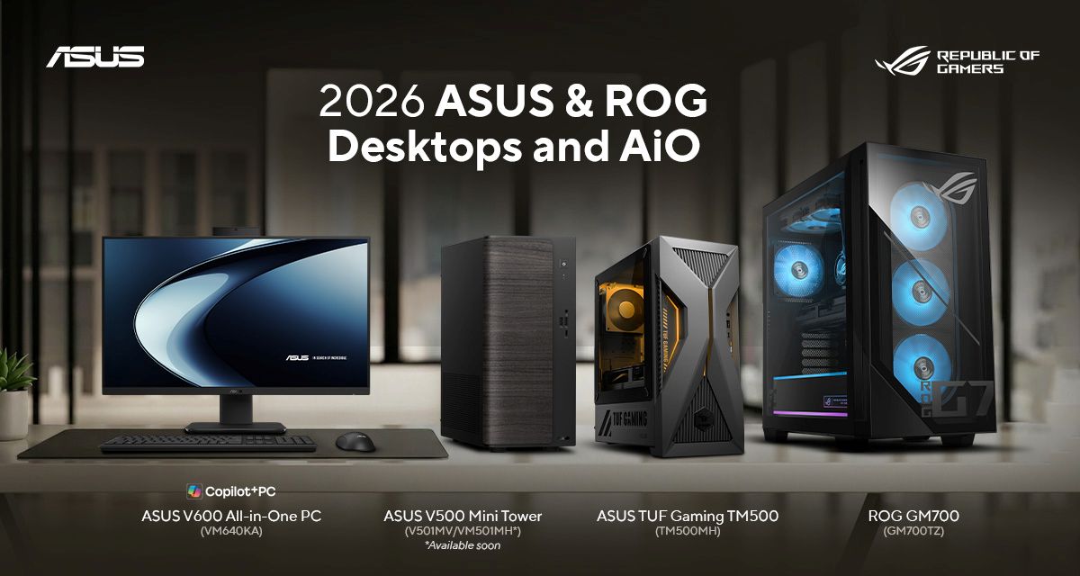 asus 2026 desktop aio lineup