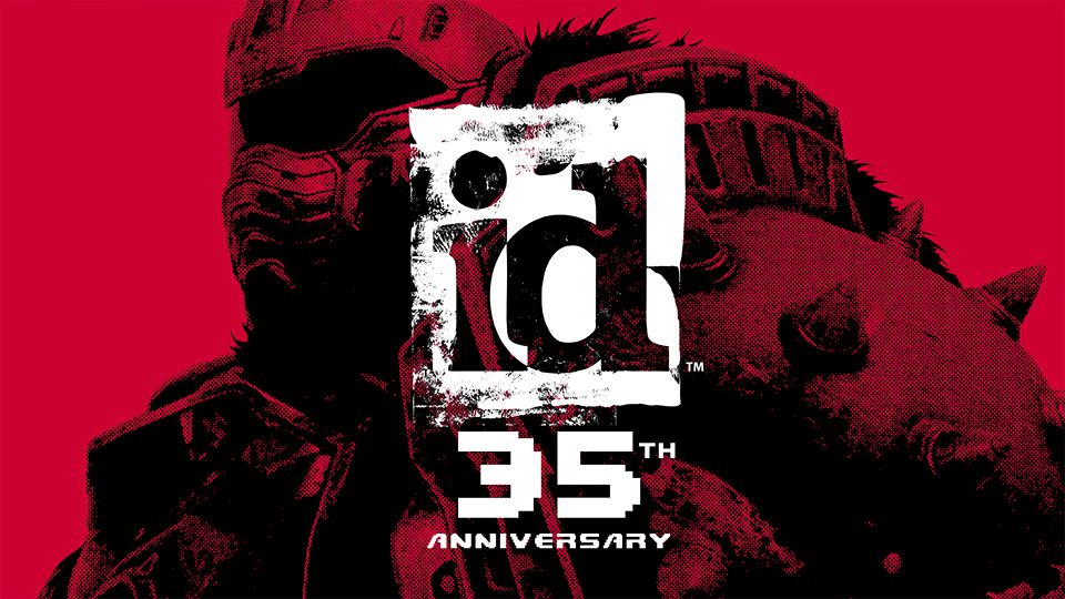 id software 35 anniversary logo