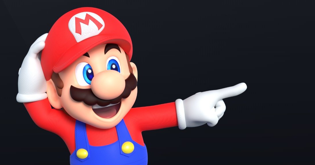 mario pointing