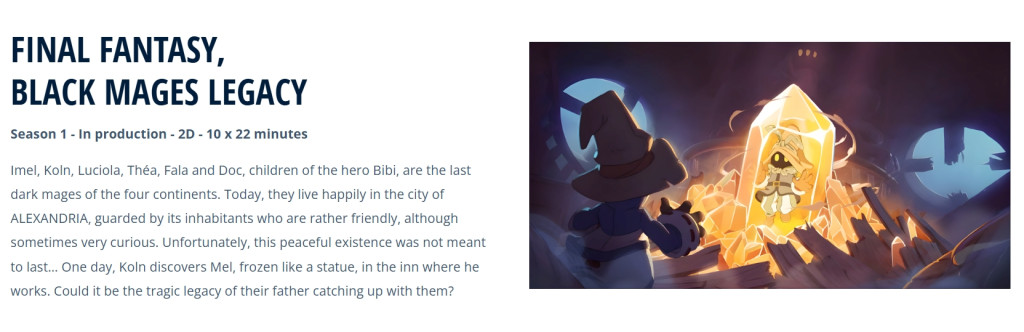 Final Fantasy IX Anime Black Mages Legacy website screenshot