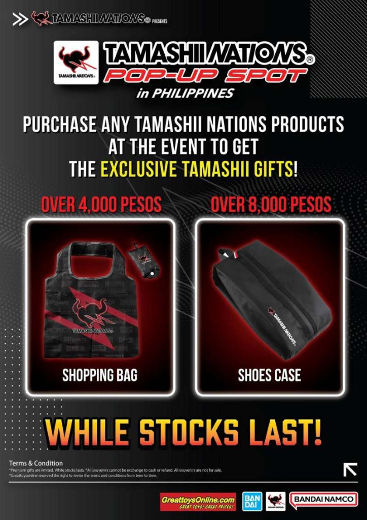Tamashii Nations Pop-Up Spot PH 2026 Exclusive freebies